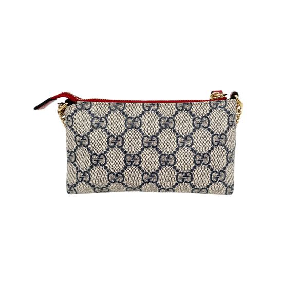 GUCCI Chain Wristlet Mini Bag GG Coated Canvas - Picture 5 of 15